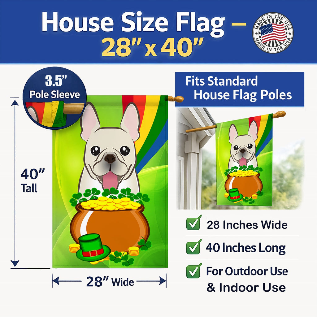 House Flag 28x40 Porch Sleeve Pole Decorative Outside Yard Banner Artwork Wall Hanging, Polyester