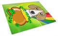 Cutting Board Tempered Glass Kitchen Cutting Surface, Heat Resistant Chopping, Non-Slip Feet, Food Prep & Serving