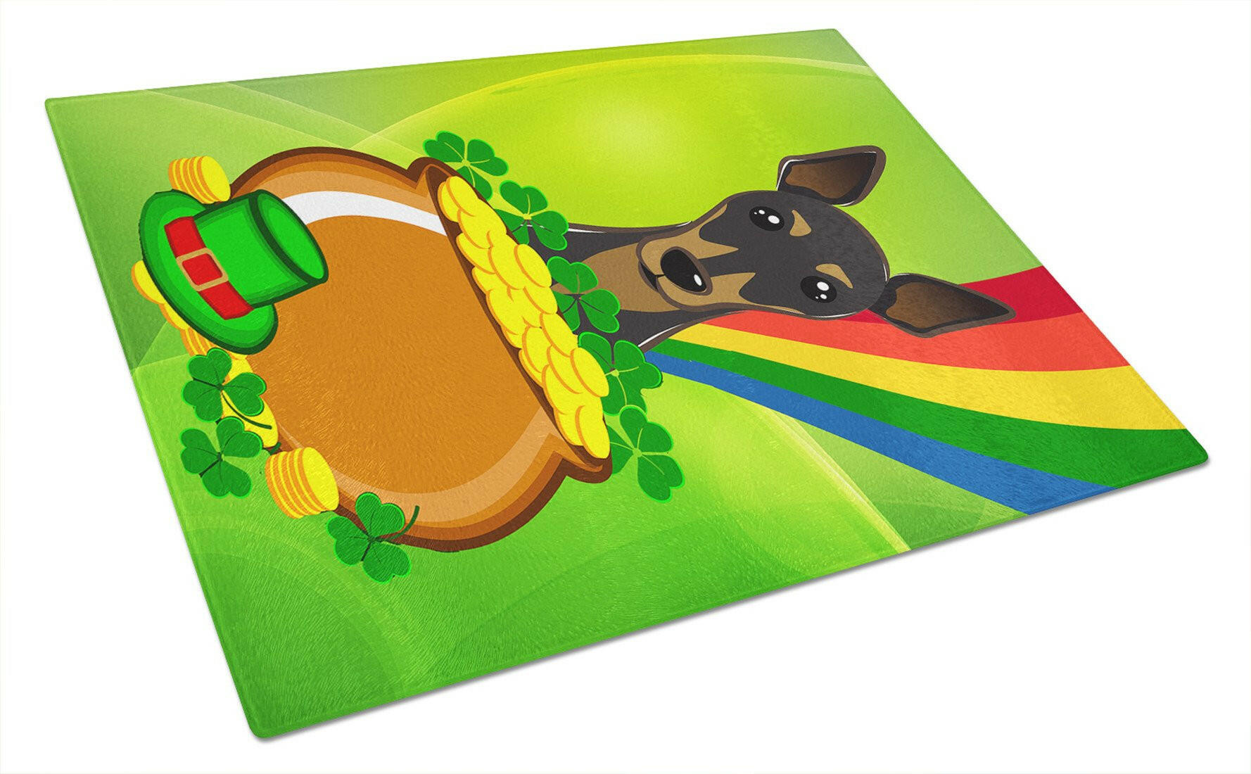 Cutting Board Tempered Glass Kitchen Cutting Surface, Heat Resistant Chopping, Non-Slip Feet, Food Prep & Serving