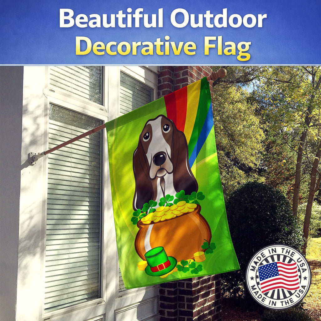 House Flag 28x40 Porch Sleeve Pole Decorative Outside Yard Banner Artwork Wall Hanging, Polyester