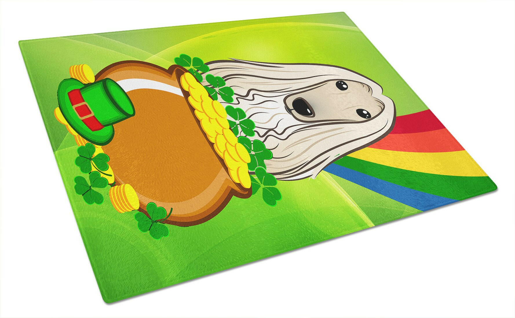 Cutting Board Tempered Glass Kitchen Cutting Surface, Heat Resistant Chopping, Non-Slip Feet, Food Prep & Serving