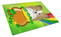 Cutting Board Tempered Glass Kitchen Cutting Surface, Heat Resistant Chopping, Non-Slip Feet, Food Prep & Serving