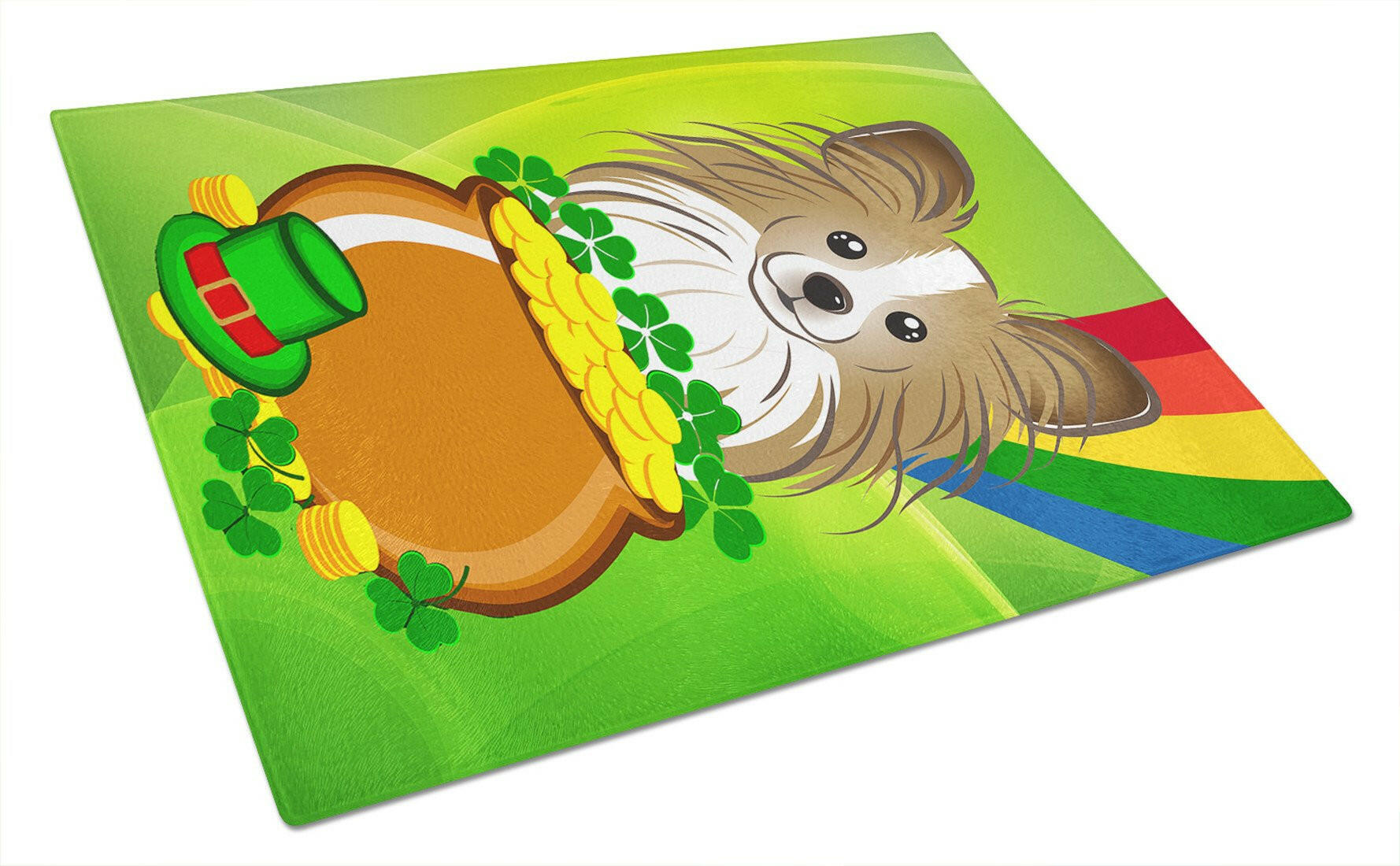 Cutting Board Tempered Glass Kitchen Cutting Surface, Heat Resistant Chopping, Non-Slip Feet, Food Prep & Serving