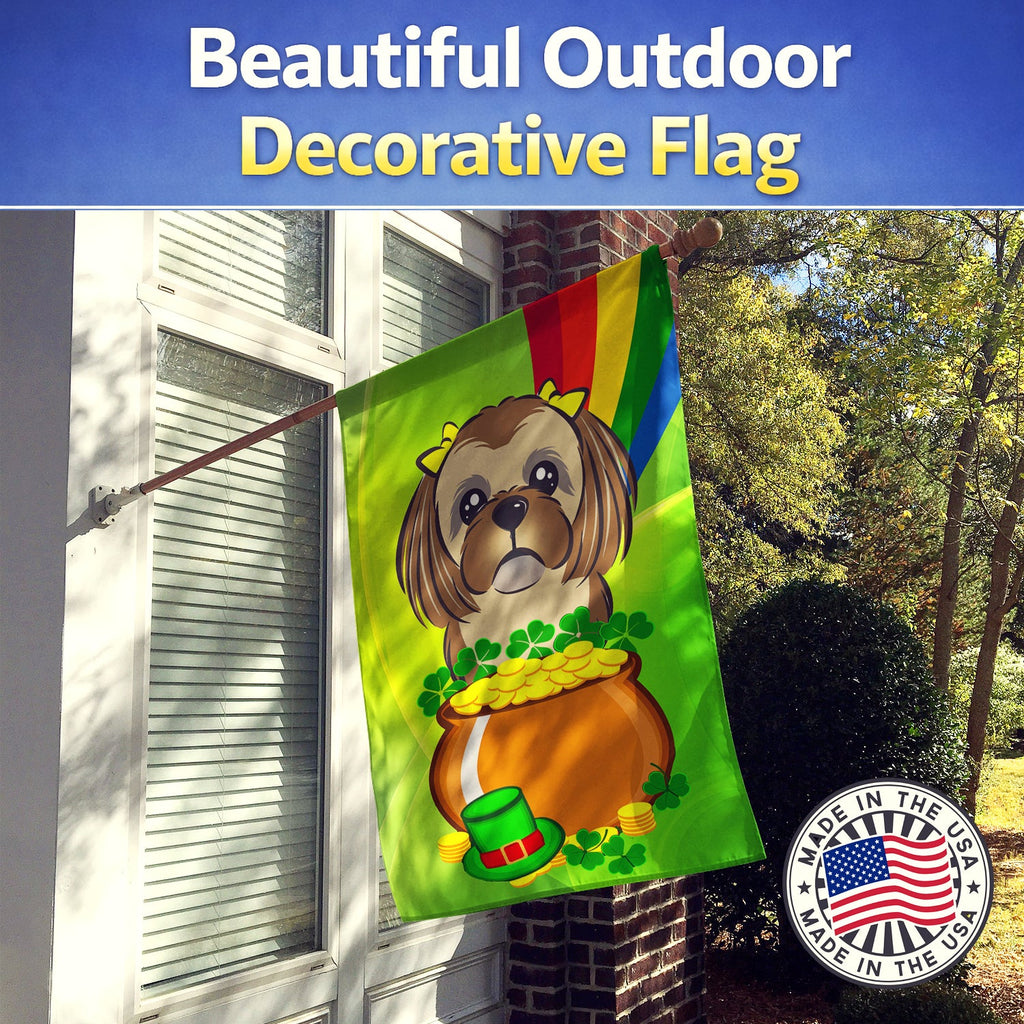 House Flag 28x40 Porch Sleeve Pole Decorative Outside Yard Banner Artwork Wall Hanging, Polyester