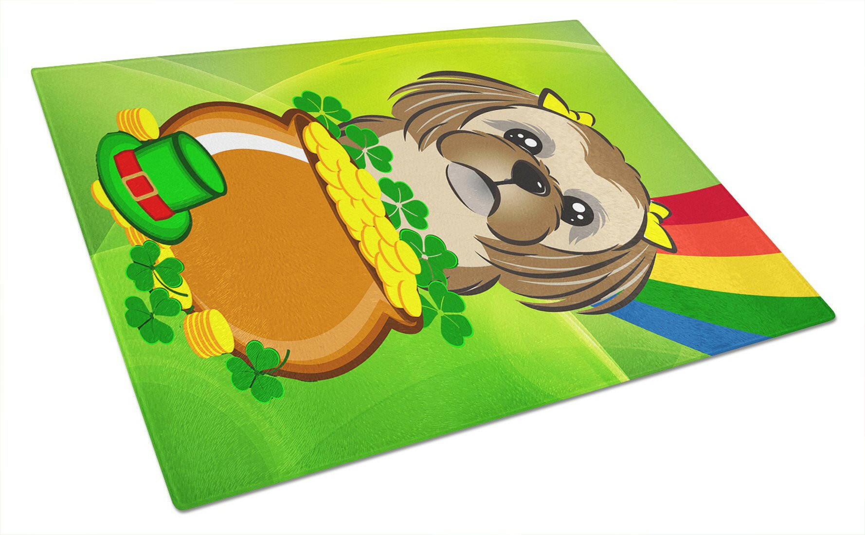 Cutting Board Tempered Glass Kitchen Cutting Surface, Heat Resistant Chopping, Non-Slip Feet, Food Prep & Serving