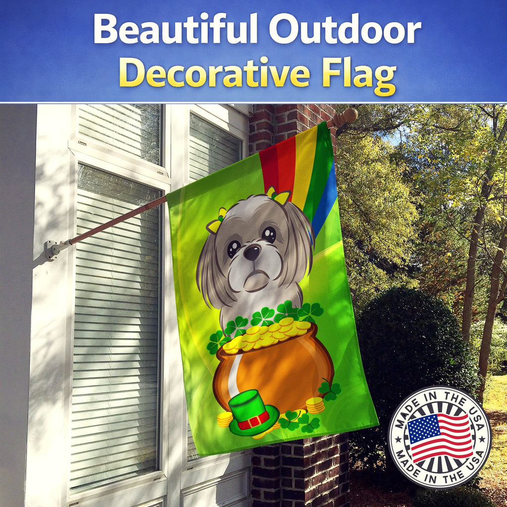 House Flag 28x40 Porch Sleeve Pole Decorative Outside Yard Banner Artwork Wall Hanging, Polyester