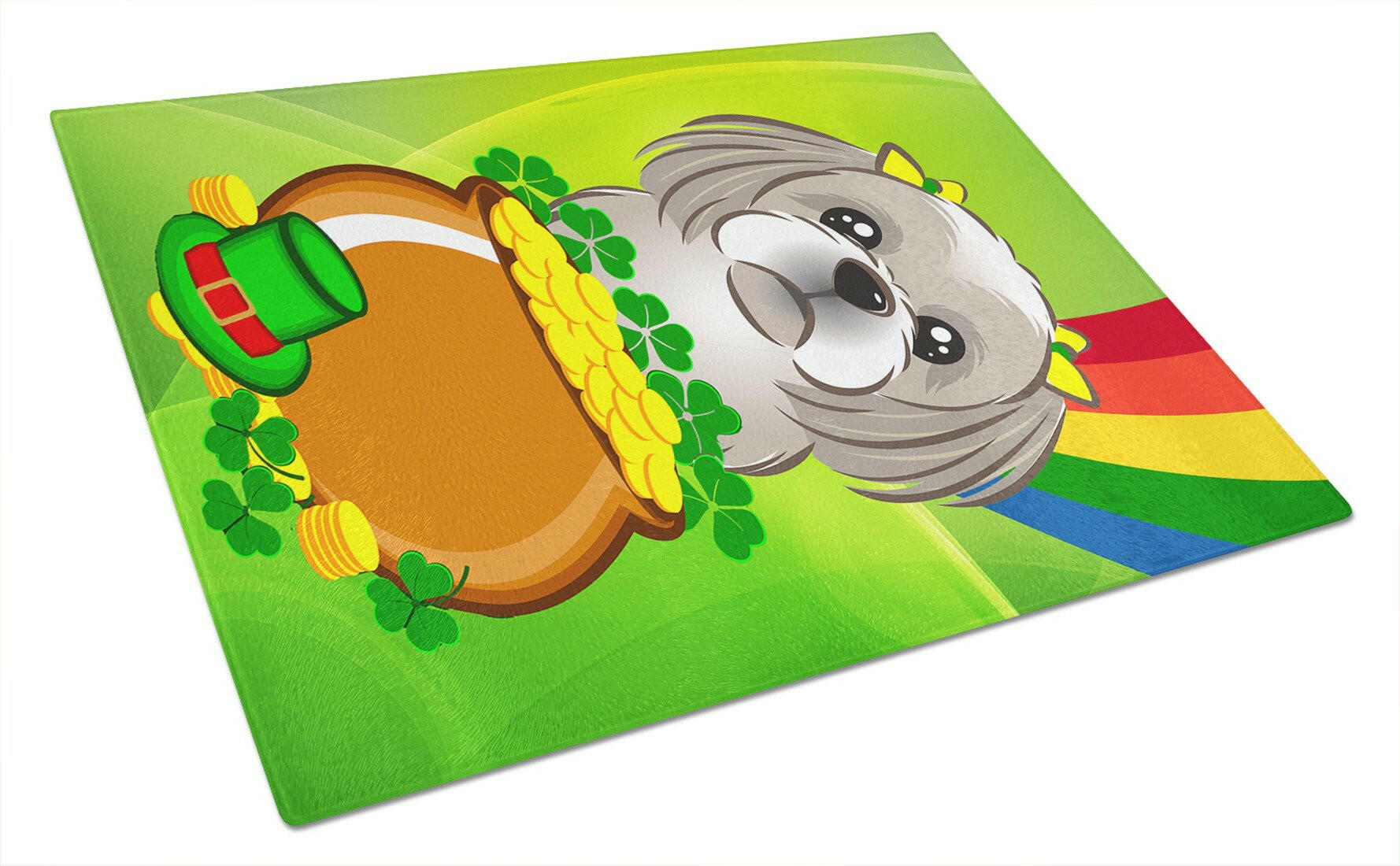 Cutting Board Tempered Glass Kitchen Cutting Surface, Heat Resistant Chopping, Non-Slip Feet, Food Prep & Serving