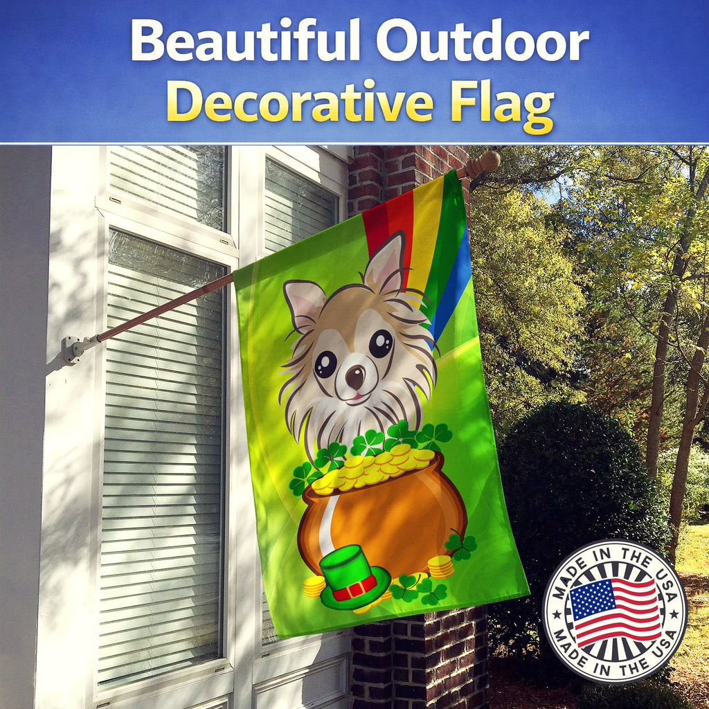 House Flag 28x40 Porch Sleeve Pole Decorative Outside Yard Banner Artwork Wall Hanging, Polyester