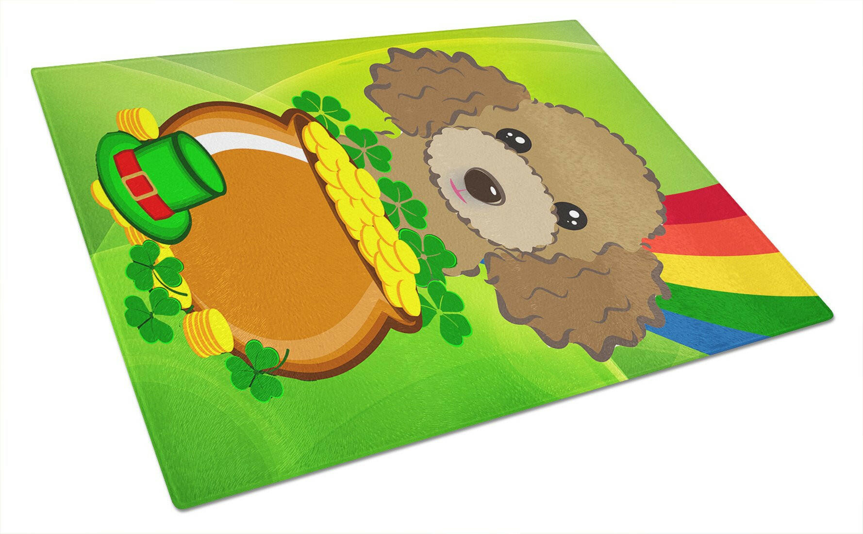 Cutting Board Tempered Glass Kitchen Cutting Surface, Heat Resistant Chopping, Non-Slip Feet, Food Prep & Serving