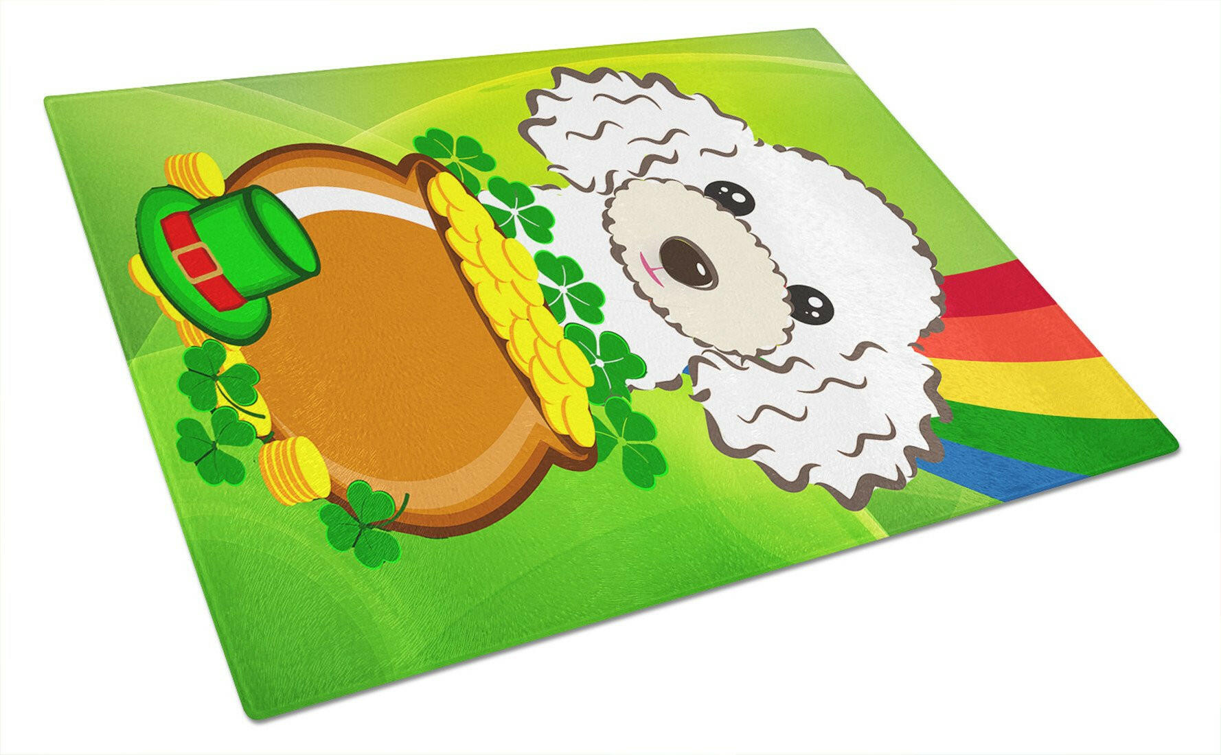 Cutting Board Tempered Glass Kitchen Cutting Surface, Heat Resistant Chopping, Non-Slip Feet, Food Prep & Serving