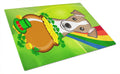 Cutting Board Tempered Glass Kitchen Cutting Surface, Heat Resistant Chopping, Non-Slip Feet, Food Prep & Serving