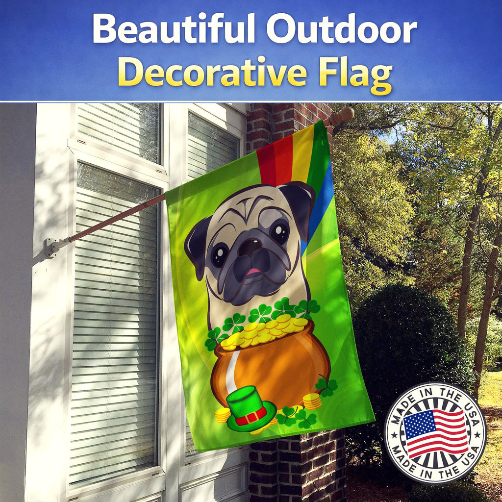 House Flag 28x40 Porch Sleeve Pole Decorative Outside Yard Banner Artwork Wall Hanging, Polyester