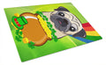 Cutting Board Tempered Glass Kitchen Cutting Surface, Heat Resistant Chopping, Non-Slip Feet, Food Prep & Serving