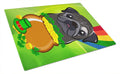 Cutting Board Tempered Glass Kitchen Cutting Surface, Heat Resistant Chopping, Non-Slip Feet, Food Prep & Serving