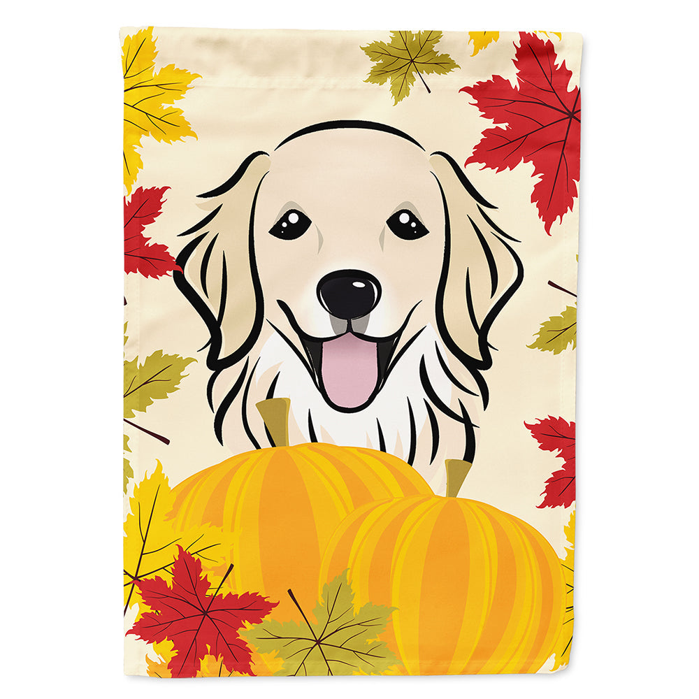 Golden Retriever Thanksgiving House Flag 28x40 Porch Sleeve Pole Decorative Outside Yard Banner Artwork Wall Hanging, Polyester