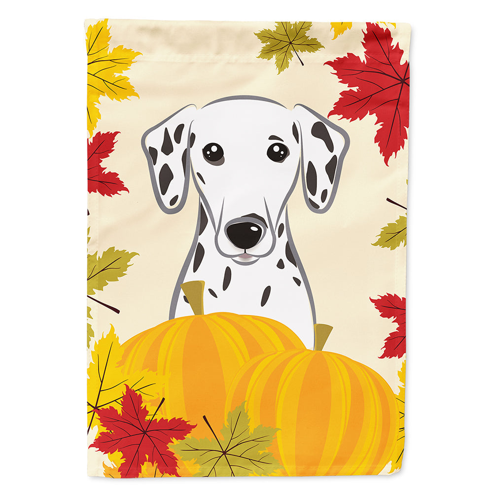Dalmatian Thanksgiving House Flag 28x40 Porch Sleeve Pole Decorative Outside Yard Banner Artwork Wall Hanging, Polyester
