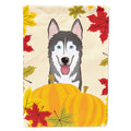 Alaskan Malamute Thanksgiving House Flag 28x40 Porch Sleeve Pole Decorative Outside Yard Banner Artwork Wall Hanging, Polyester