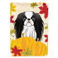 Japanese Chin Thanksgiving House Flag 28x40 Porch Sleeve Pole Decorative Outside Yard Banner Artwork Wall Hanging, Polyester