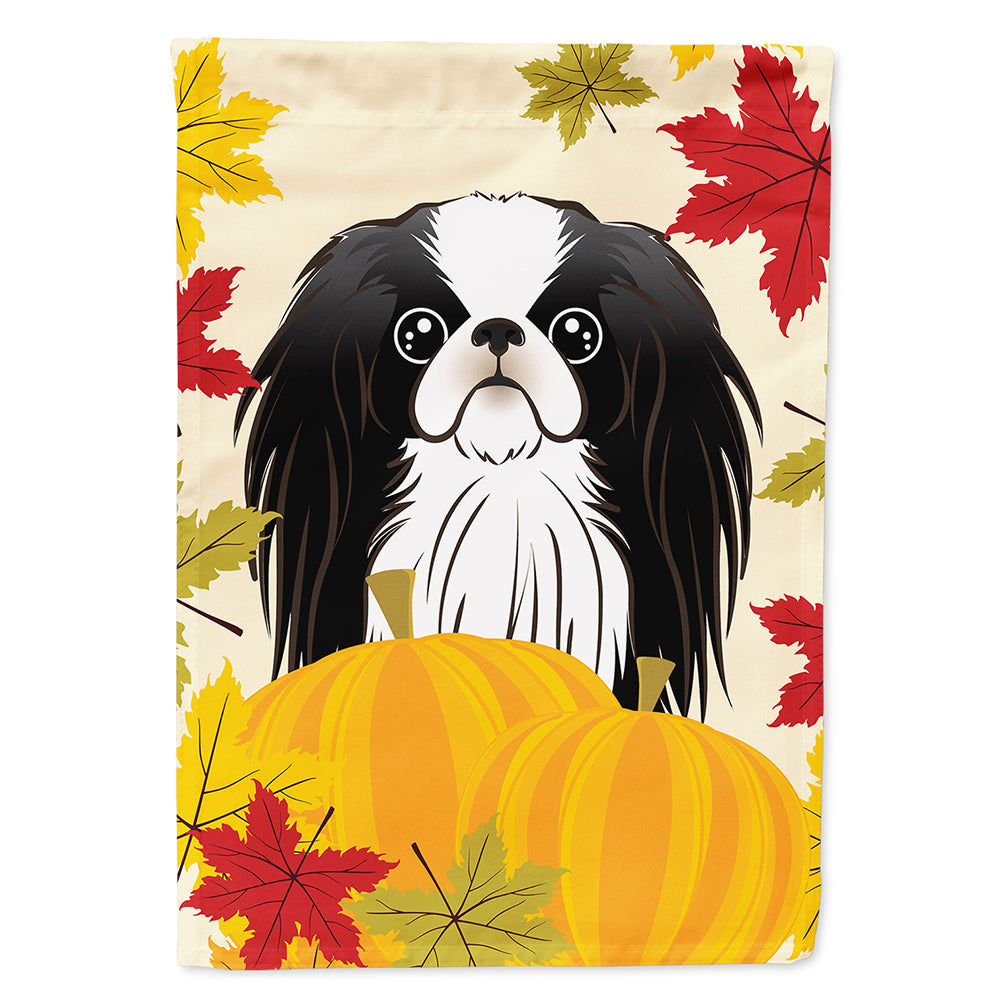 Japanese Chin Thanksgiving House Flag 28x40 Porch Sleeve Pole Decorative Outside Yard Banner Artwork Wall Hanging, Polyester