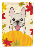 French Bulldog Thanksgiving House Flag 28x40 Porch Sleeve Pole Decorative Outside Yard Banner Artwork Wall Hanging, Polyester