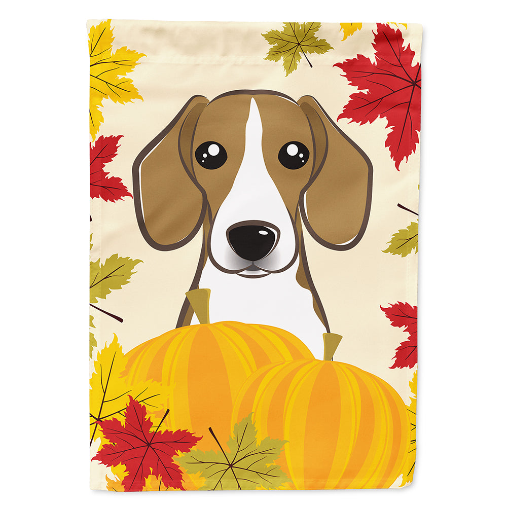 Beagle Thanksgiving House Flag 28x40 Porch Sleeve Pole Decorative Outside Yard Banner Artwork Wall Hanging, Polyester