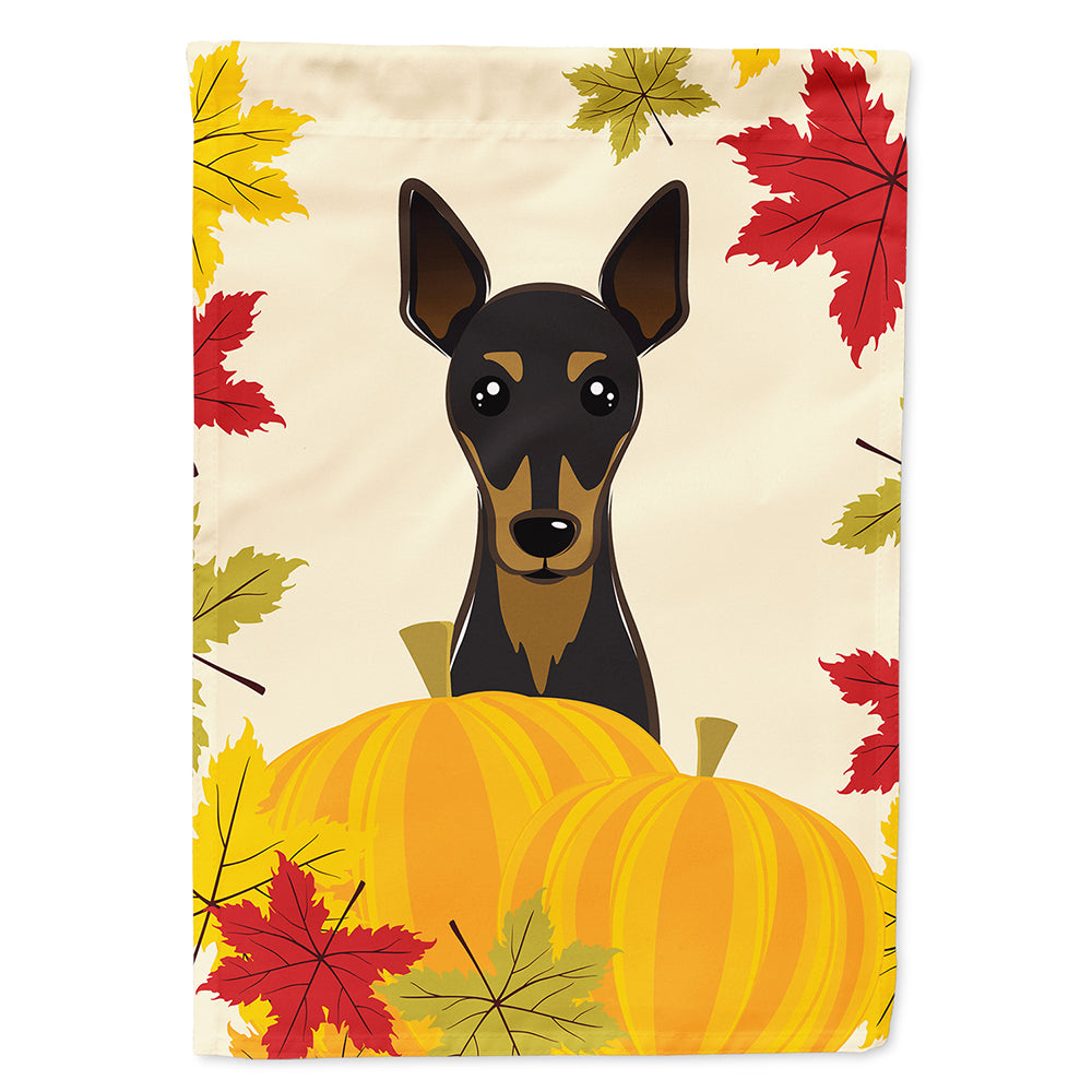 Min Pin Thanksgiving House Flag 28x40 Porch Sleeve Pole Decorative Outside Yard Banner Artwork Wall Hanging, Polyester