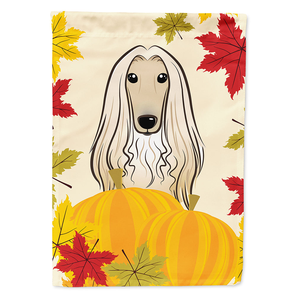 Afghan Hound Thanksgiving House Flag 28x40 Porch Sleeve Pole Decorative Outside Yard Banner Artwork Wall Hanging, Polyester