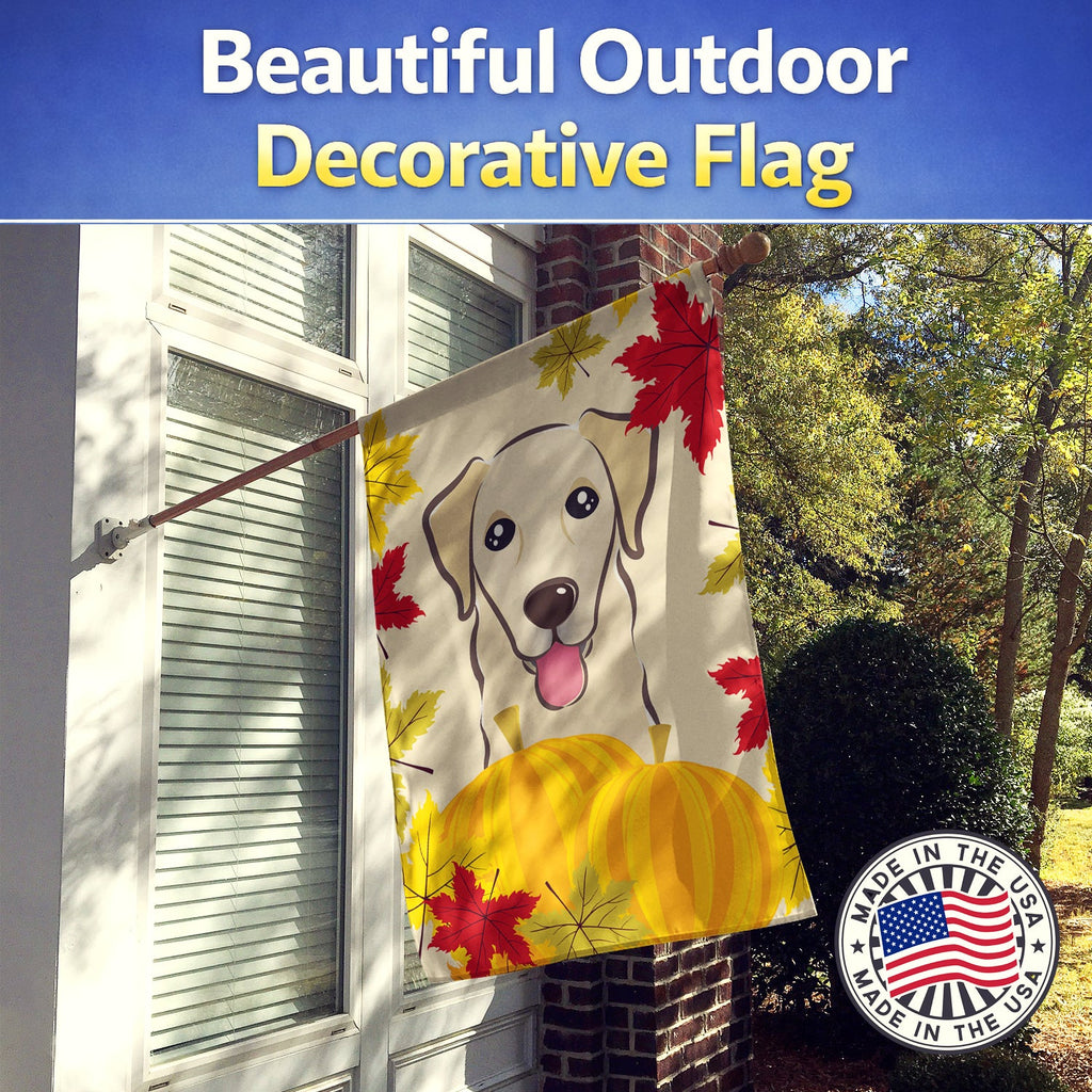 Golden Retriever Thanksgiving House Flag 28x40 Porch Sleeve Pole Decorative Outside Yard Banner Artwork Wall Hanging, Polyester