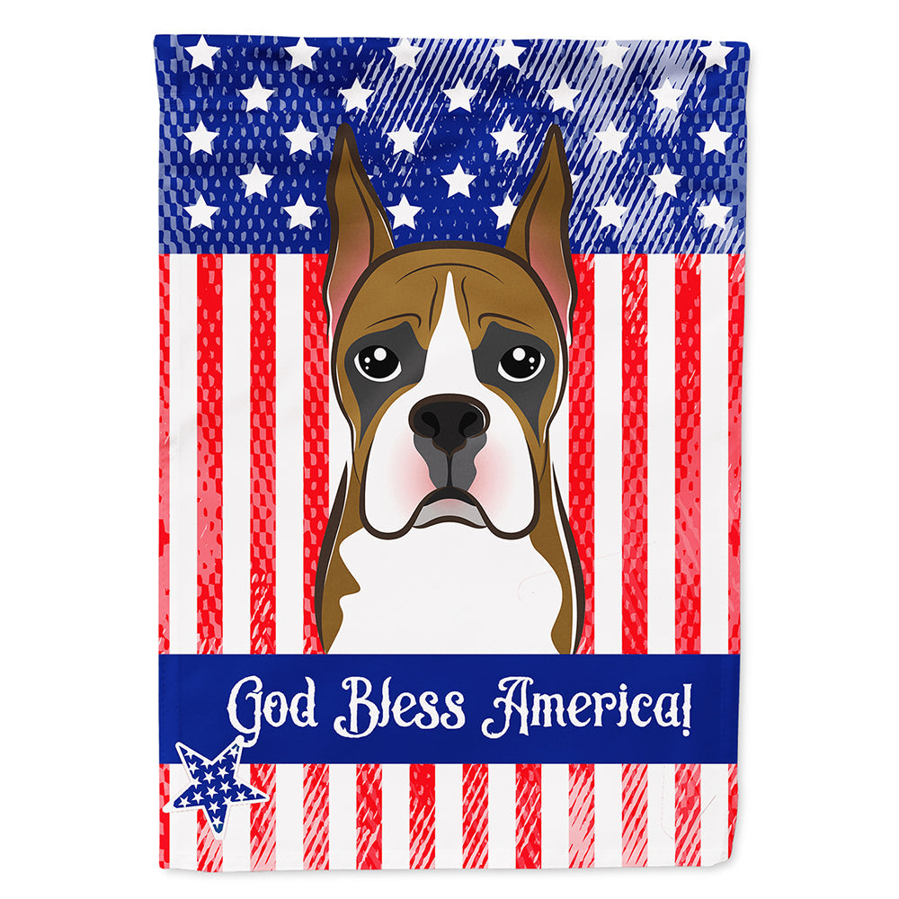 American Flag and Boxer House Flag 28x40 Porch Sleeve Pole Decorative Outside Yard Banner Artwork Wall Hanging, Polyester