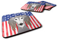 American Flag and Saluki Foam Coasters Set of 4 Cup Coasters for Indoor Outdoor, Tabletop Protection, Anti Slip, Mouse pad Material
