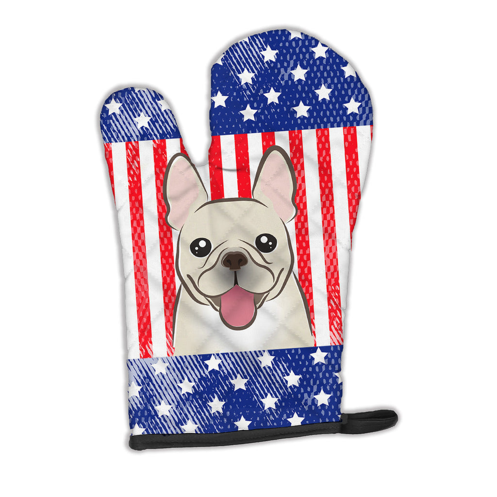 American Flag and French Bulldog Oven Mitt Heat Resistant Thick Oven Mitt for Hot Pans and Oven, Kitchen Mitt Protect Hands, Cooking Baking Glove