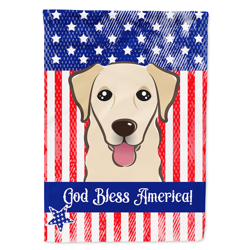 American Flag and Golden Retriever House Flag 28x40 Porch Sleeve Pole Decorative Outside Yard Banner Artwork Wall Hanging, Polyester