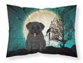 Halloween Scary Pug Black Standard Pillowcase Lightweight Super Soft Easy Care Decorative Artwork Pillowcase, Standard