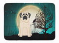 Halloween Scary Mastiff White Memory Foam Kitchen Mat Machine Washable Anti-Fatigue Cushion Comfort Bath or Kitchen Rug