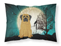 Halloween Scary Mastiff Standard Pillowcase Lightweight Super Soft Easy Care Decorative Artwork Pillowcase, Standard