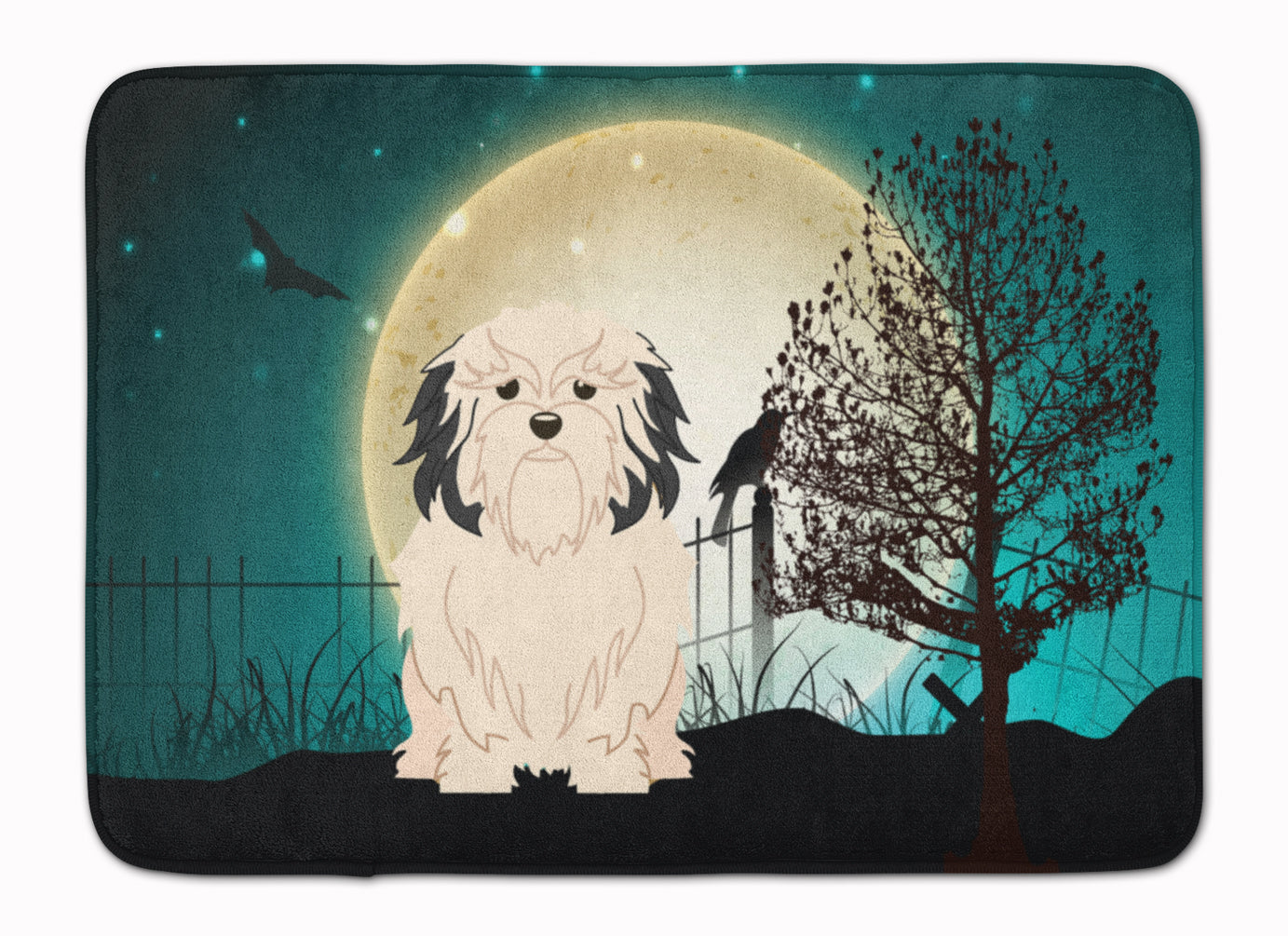 Halloween Scary Lowchen Memory Foam Kitchen Mat Machine Washable Anti-Fatigue Cushion Comfort Bath or Kitchen Rug