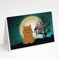 Halloween Scary Norwich Terrier Greeting Cards Pack of 8 Blank Cards with Envelopes Whimsical A7 Size 5x7