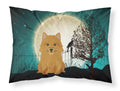 Halloween Scary Norwich Terrier Standard Pillowcase Lightweight Super Soft Easy Care Decorative Artwork Pillowcase, Standard