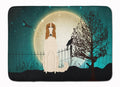 Halloween Scary Borzoi Memory Foam Kitchen Mat Machine Washable Anti-Fatigue Cushion Comfort Bath or Kitchen Rug