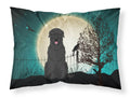 Halloween Scary Black Russian Terrier Standard Pillowcase Lightweight Super Soft Easy Care Decorative Artwork Pillowcase, Standard