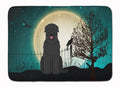 Halloween Scary Black Russian Terrier Memory Foam Kitchen Mat Machine Washable Anti-Fatigue Cushion Comfort Bath or Kitchen Rug