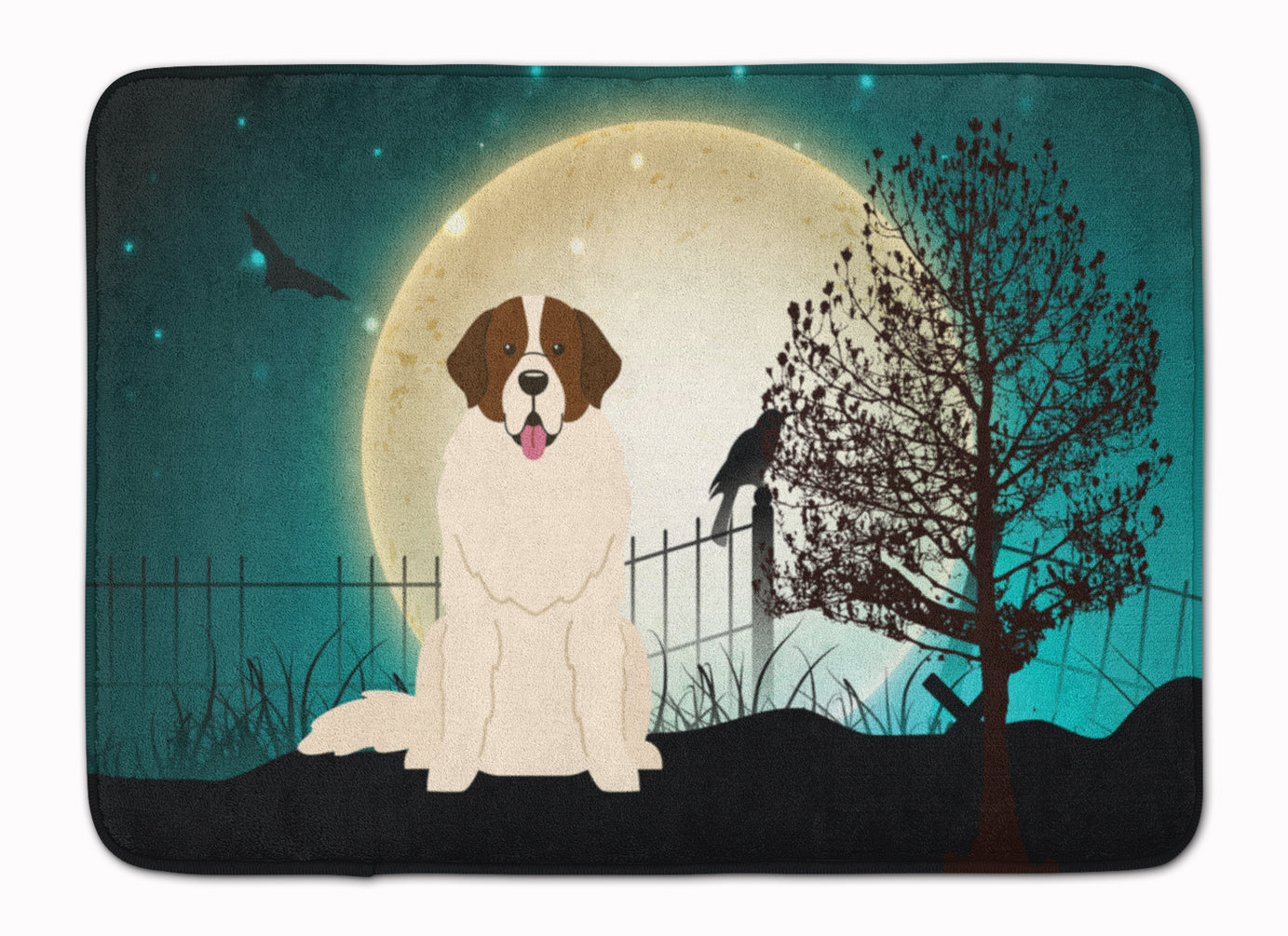 Halloween Scary Moscow Watchdog Memory Foam Kitchen Mat Machine Washable Anti-Fatigue Cushion Comfort Bath or Kitchen Rug