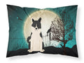 Halloween Scary Russo-European Laika Spitz Standard Pillowcase Lightweight Super Soft Easy Care Decorative Artwork Pillowcase, Standard