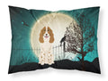 Halloween Scary Russian Spaniel Standard Pillowcase Lightweight Super Soft Easy Care Decorative Artwork Pillowcase, Standard