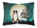 Halloween Scary Bernese Mountain Dog Standard Pillowcase Lightweight Super Soft Easy Care Decorative Artwork Pillowcase, Standard