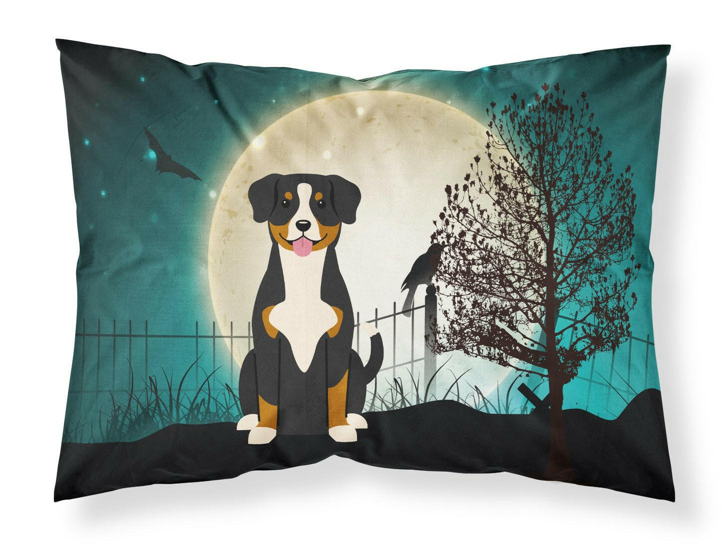 Halloween Scary Entlebucher Standard Pillowcase Lightweight Super Soft Easy Care Decorative Artwork Pillowcase, Standard