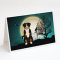 Halloween Scary Appenzeller Sennenhund Greeting Cards Pack of 8 Blank Cards with Envelopes Whimsical A7 Size 5x7