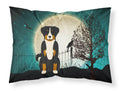 Halloween Scary Appenzeller Sennenhund Standard Pillowcase Lightweight Super Soft Easy Care Decorative Artwork Pillowcase, Standard