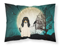 Halloween Scary Swiss Hound Standard Pillowcase Lightweight Super Soft Easy Care Decorative Artwork Pillowcase, Standard