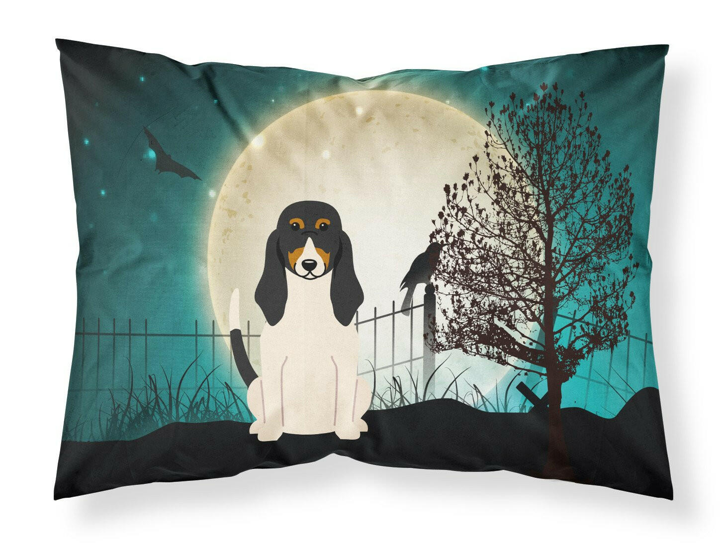 Halloween Scary Swiss Hound Standard Pillowcase Lightweight Super Soft Easy Care Decorative Artwork Pillowcase, Standard